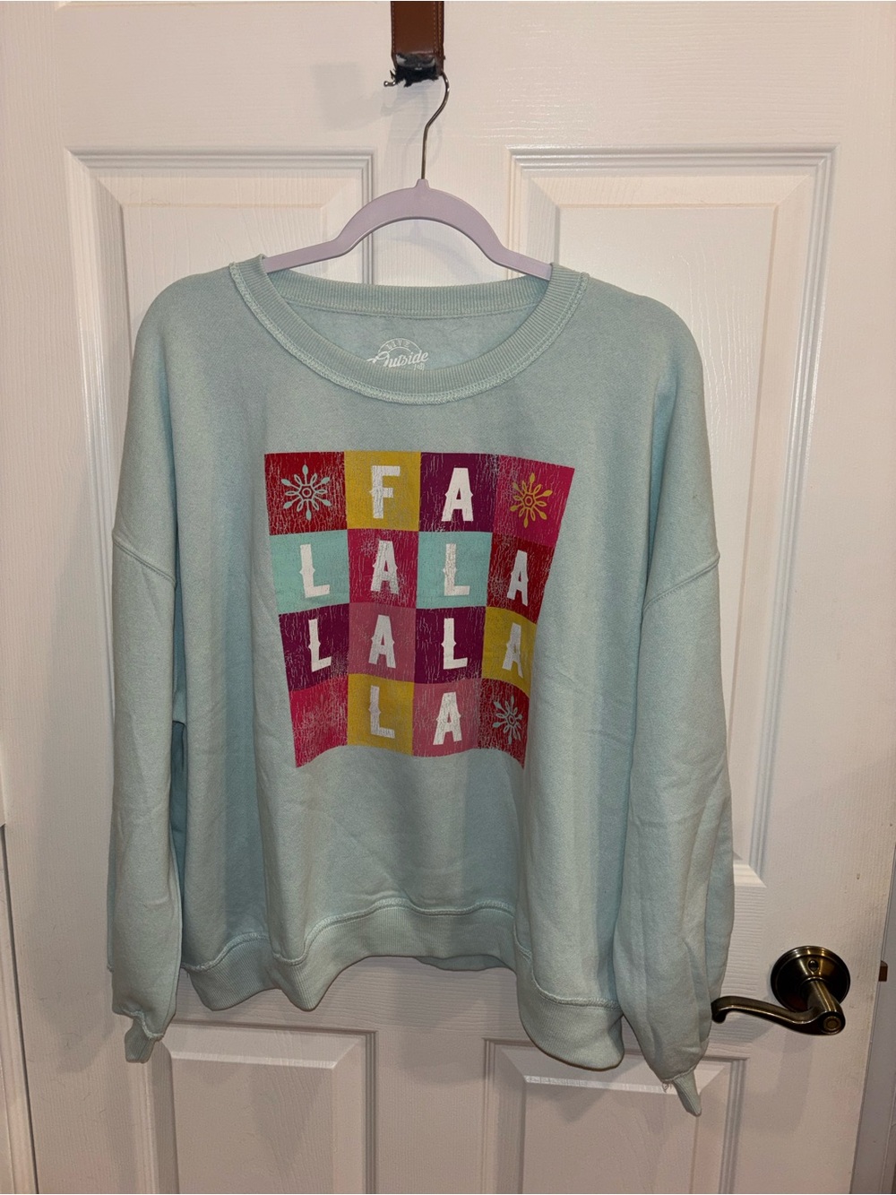 Christmas Women’s Crewneck Sweatshirt - Fa La La Graphic